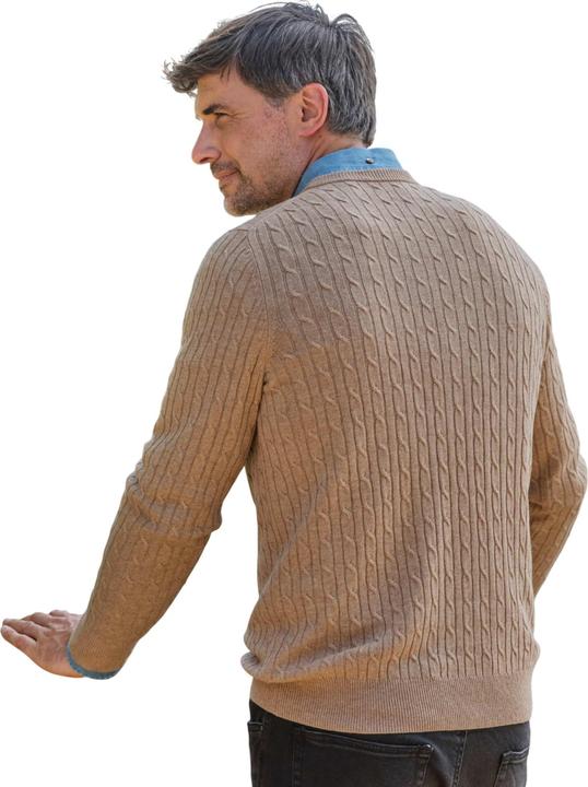 Produktbild Woolovers Kabelstrick Kaschmir Merino Rundhalsausschnitt Pullover (M)