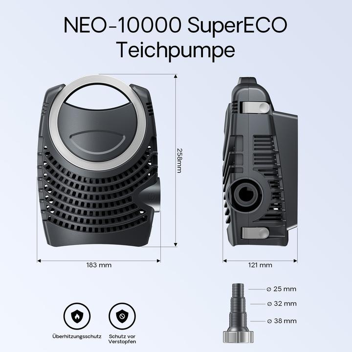 Produktbild SunSun Filter Set 90000l Teich 36W Teichklärer NEO10000 80W Pumpe