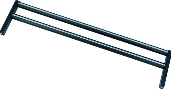 Werkstarck H-houder 2-armig. zwart-elox. L:450 A:110