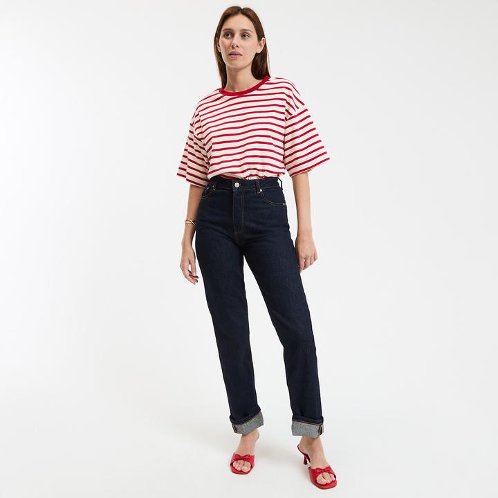 Produktbild La Redoute Collections High-Waist-Jeans (50)