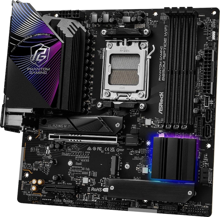 Actual product image AsRock B850M Riptide WiFi (AM5, AMD B850, mATX)