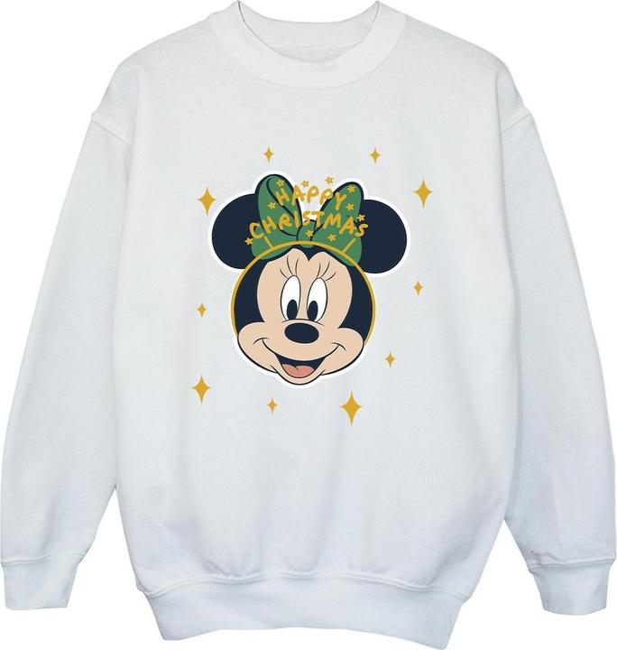 Actual product image Disney Girls Minnie Mouse Happy Christmas Sweatshirt (140, 146)