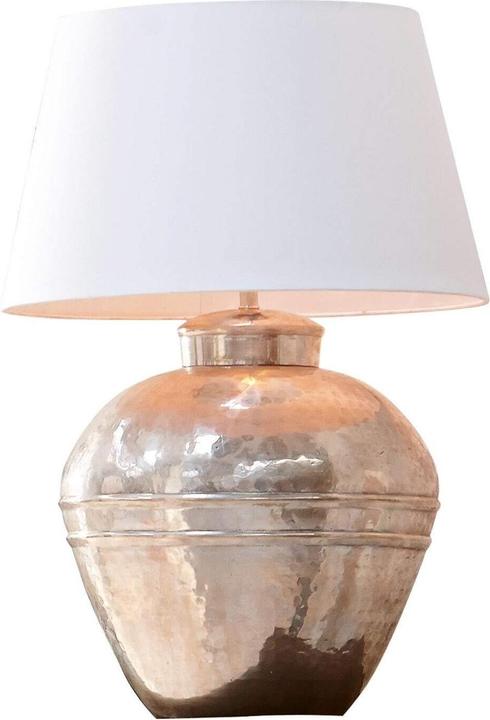Image du produit Loberon Lampe de table Madison crème/argent antique (E27)