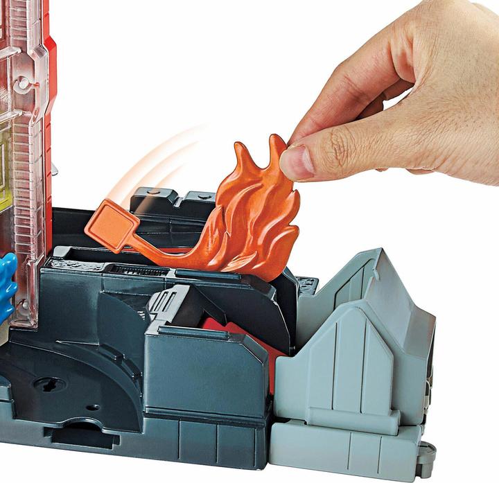 Actual product image Hot Wheels Super Fire Station Rescue playset