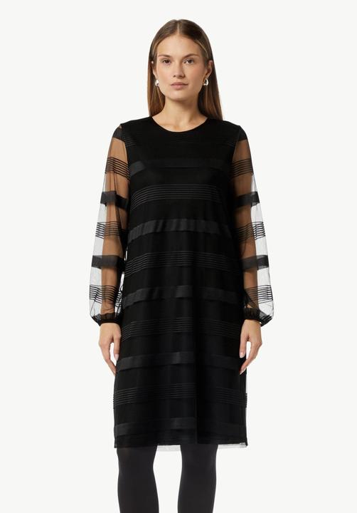 Produktbild Comma Kleid Gestreiftes Mesh-Kleid (40)