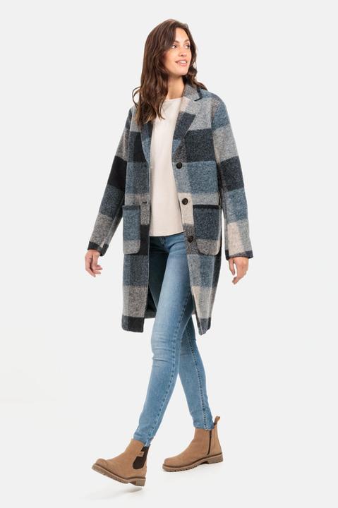 Actual product image Camel Active Knitted coat in checked pattern