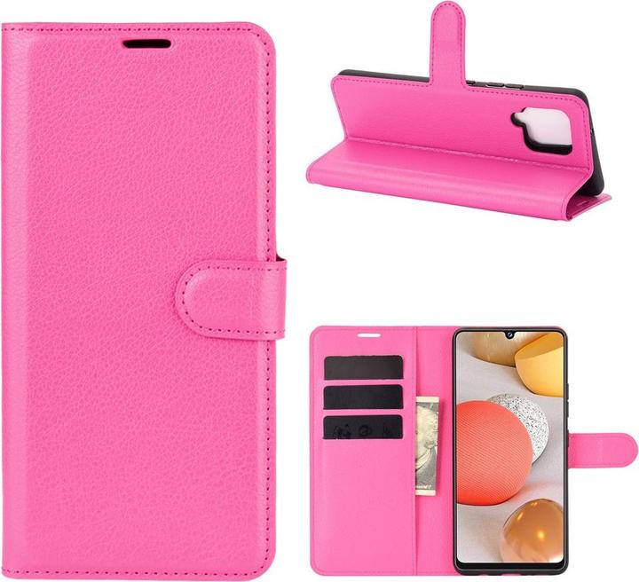 Productafbeelding Cover-Discount Galaxy A42 - Leren hoesje roze (Samsung Galaxy A42 5G)