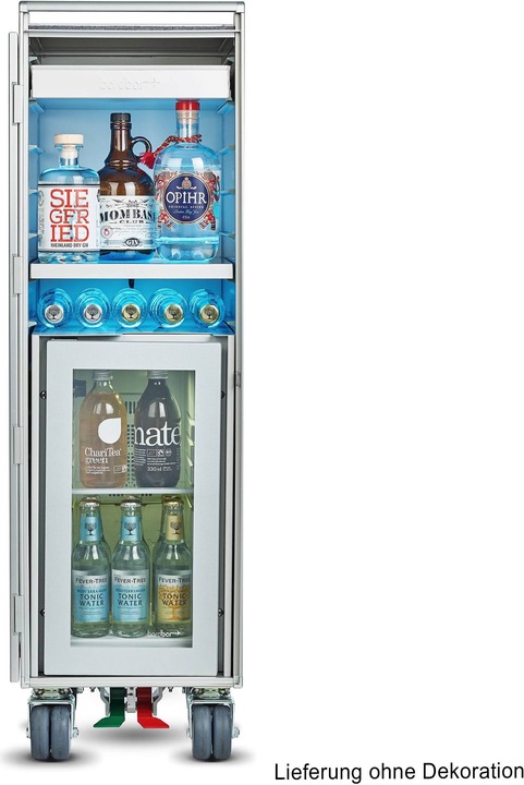 Immagine prodotto bordbar rivetto rocker nuovo classico Lufthansa minibar carrello aereo