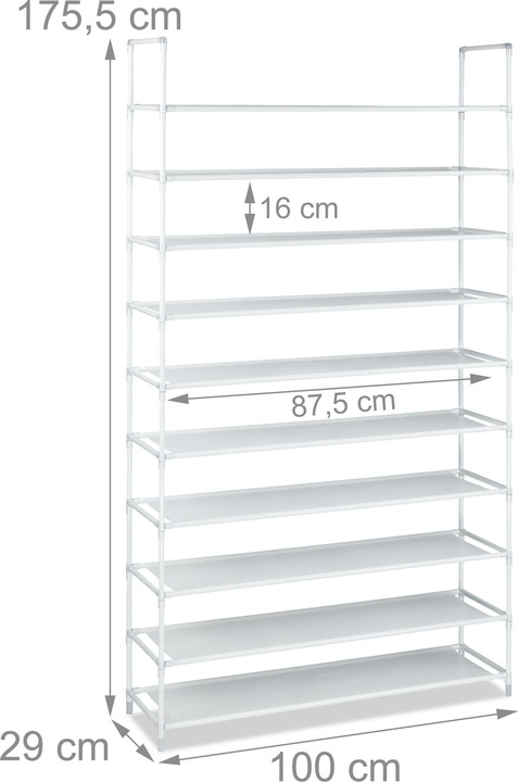 Immagine prodotto Relaxdays Baylee (100 x 29 x 175,5 cm)