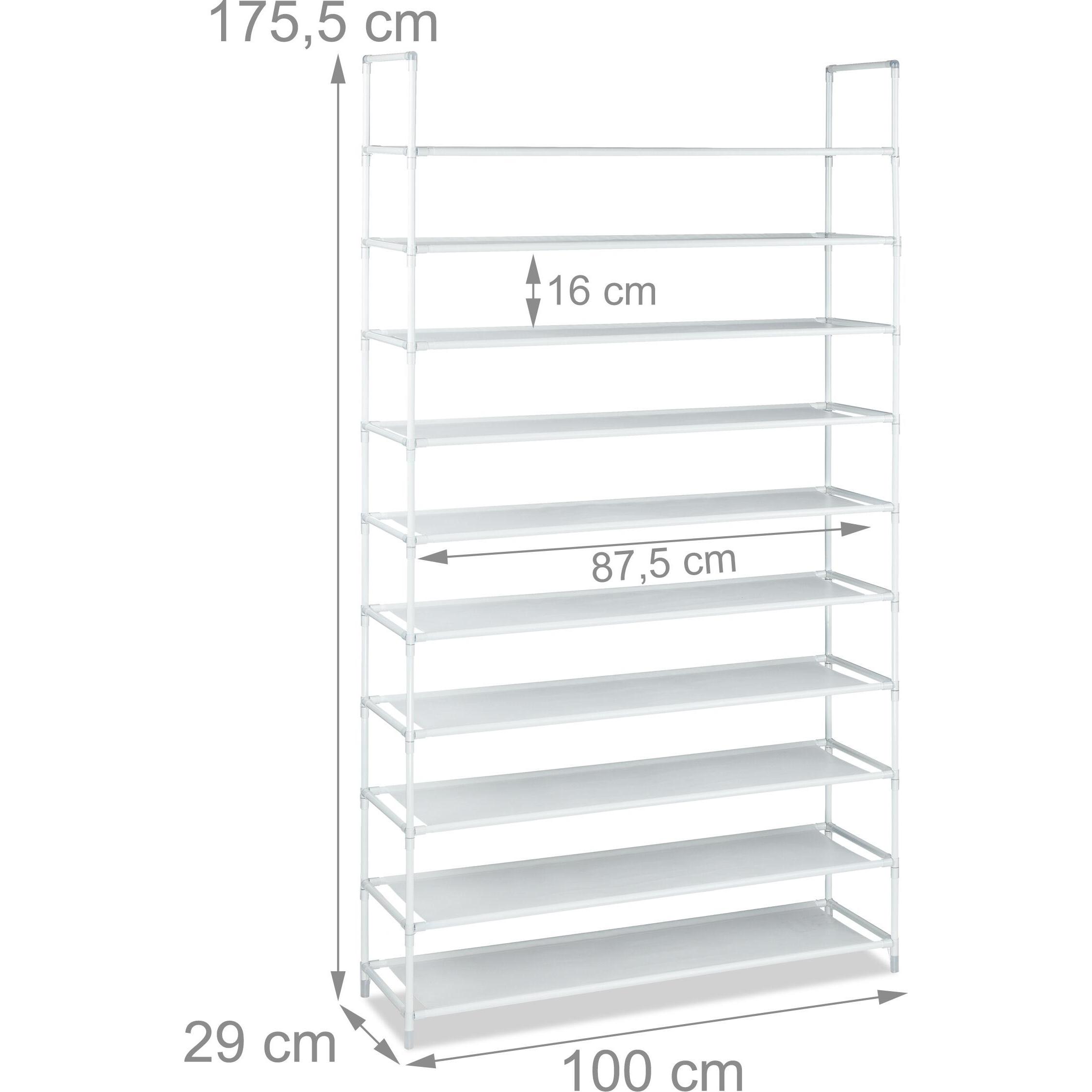Thumbnail - Relaxdays, Schuhschrank, Baylee (100 x 29 x 175.5 cm)