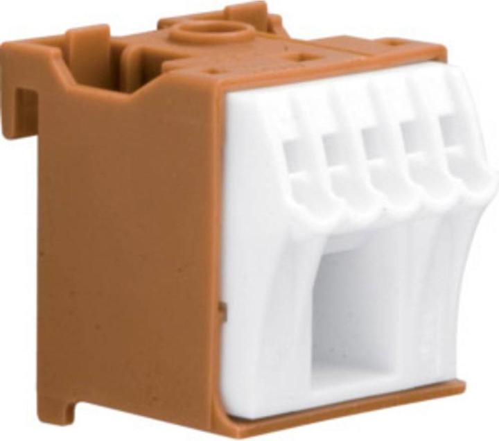 Actual product image Hager Terminal block Brown, White 6pin