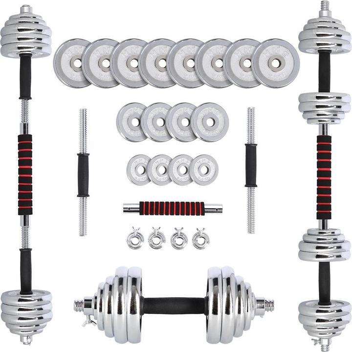 Actual product image HMS STC30 CHROME DUMP SET - LONG DUMP IN A CASE 2x15KG