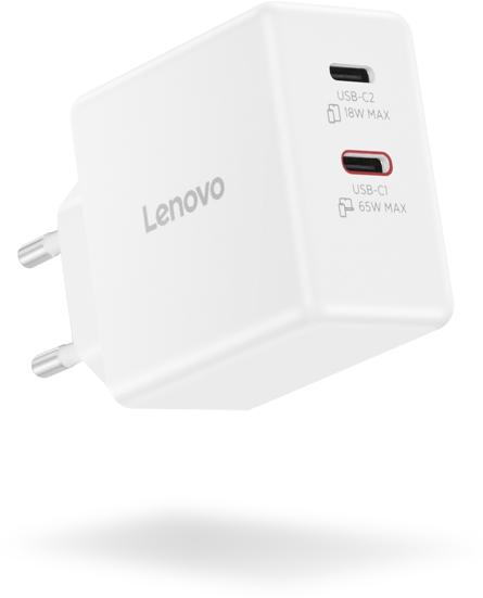 Actual product image Lenovo Dual USB-C 65W GaN Charger (65 W)