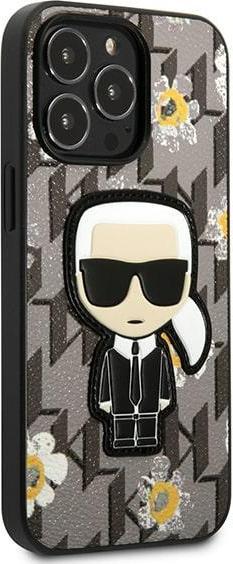 Produktbild Karl Lagerfeld KLHCP13XPMNFIK1 iPhone 13 Pro Max 6,7" szary/grey Flower Ikonik Karl (Apple iPhone 13 Pro Max)
