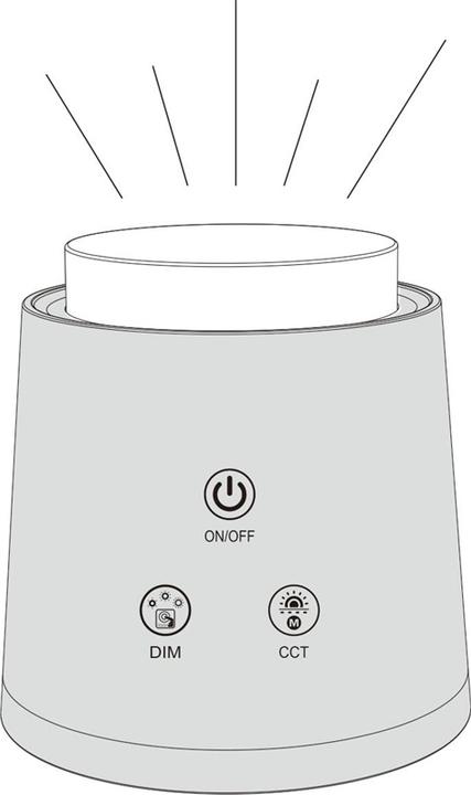 Actual product image Standart Table lamp Flashlight BL-1005, LED, stand (base), 6W (530 lm)