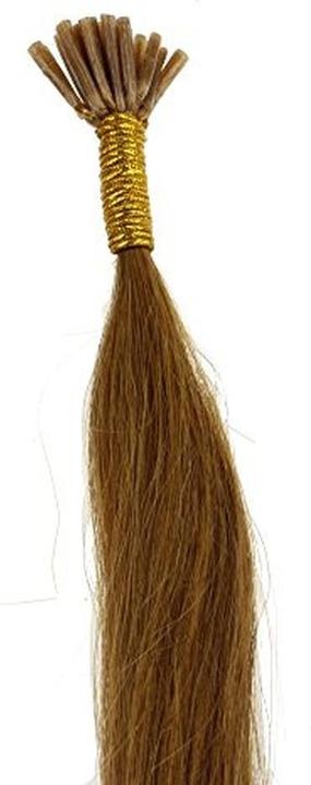 Actual product image Hair2heart Microring I-Tip Hair Extensions with Silicone Rings for Easy Application (12 Honey blonde, 40 cm)