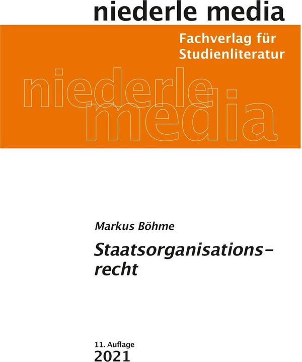 Immagine prodotto Staatsorganisationsrecht (Tedesco, Markus Böhme, 2022)