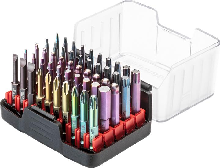 Actual product image PB Swiss Tools BitBox (Cross Phillips PH, Cross Pozidriv PZ, Screw slot, Hexagon socket TX)