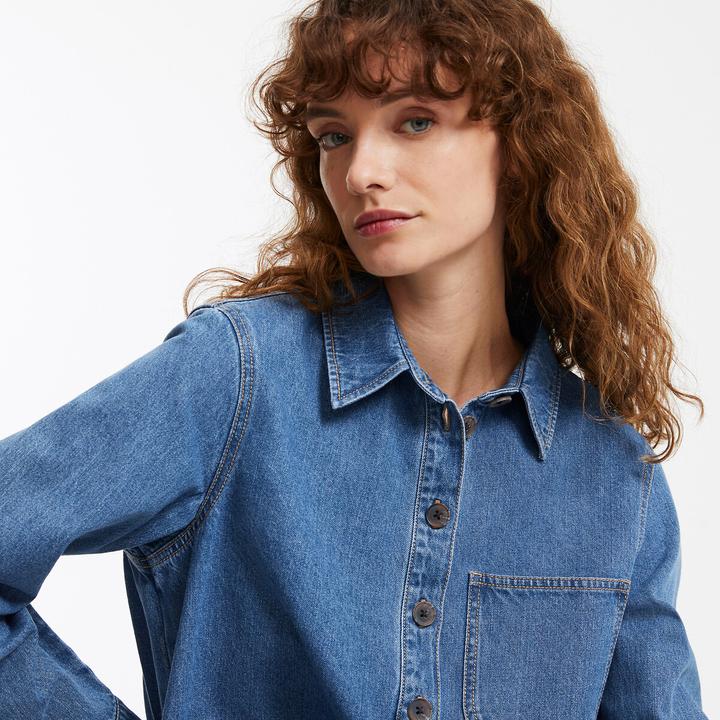 Produktbild La Redoute Collections Kurzes Jeanskleid Signature ALBANE (36)