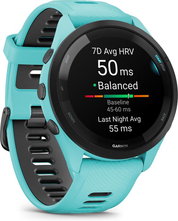Image du produit Garmin 010-02810-12 Forerunner 265 Music, Aqua (46 mm)