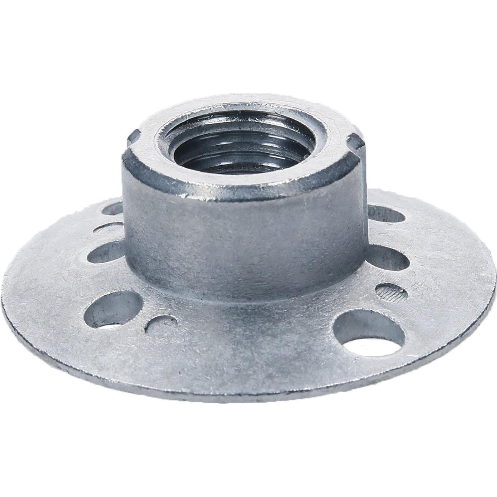 Bosch Professional Zubehör Rundmutter mit Flanschgewinde M 14, Durchmesser: 115/125 mm (2603345002)