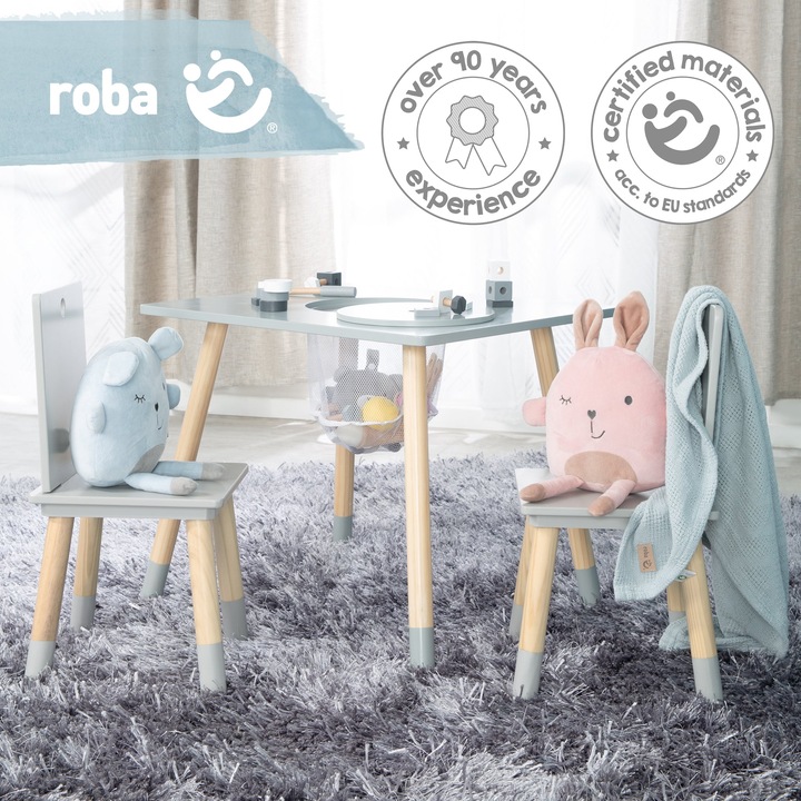 Image du produit Roba Groupe de sièges avec filet de rangement (Groupe de sièges pour enfants)