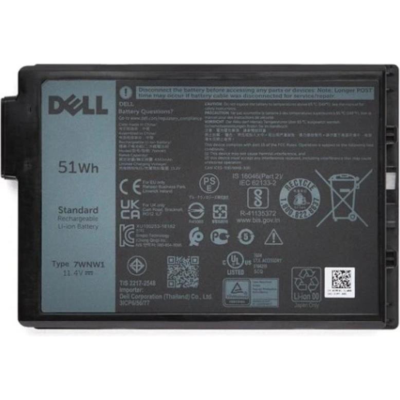 Dell Battery Latitude 3C 51WHR (3 Zellen, 4254 mAh), Notebook Akku, Schwarz