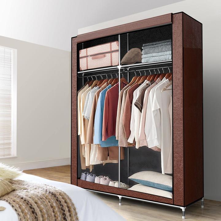 Image du produit Intirilife Armoire 108x45x170 cm en BIBER BRAUN (108 x 45 x 170 cm)