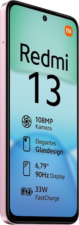 Image du produit Xiaomi Redmi 13 (256 Go, Rose perle, 6.79", Double SIM hybride, 108 Mpx, 4G)
