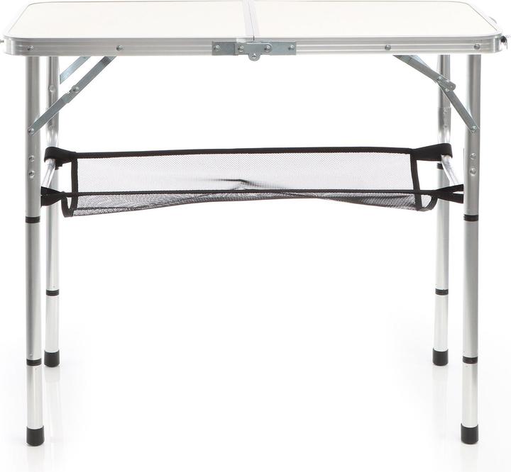 Produktbild Toboli Campingtisch Weiss 80x40cm höhenverstellbar 31/45/56/70 cm Aluminium