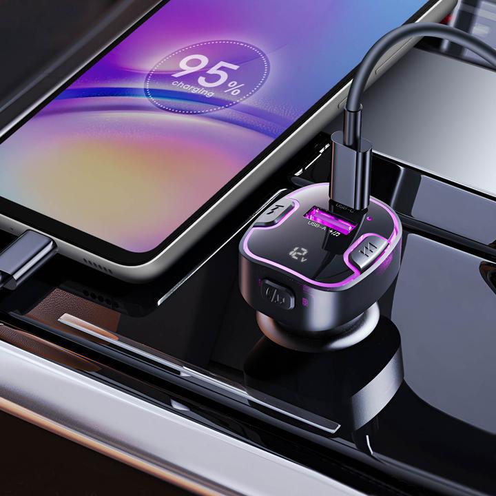Produktbild xO transmiter FM BCC12 Bluetooth MP3 Autoladegerät 3,1A schwarz