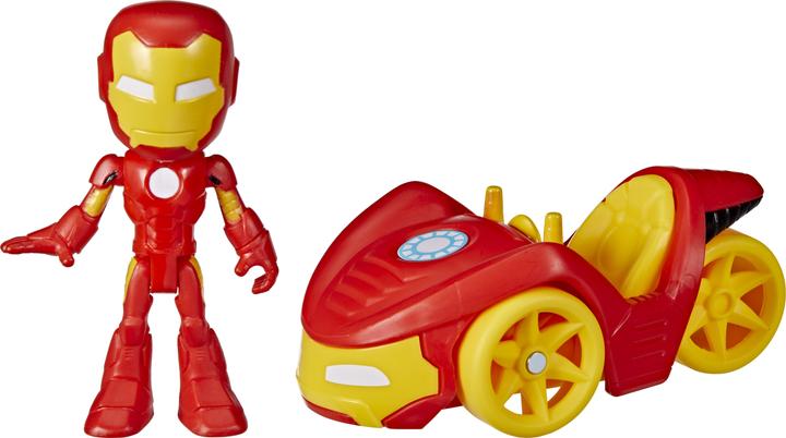 Produktbild Hasbro Iron Man Action-Figur und Iron Racer Fahrzeug, Spielzeug für K