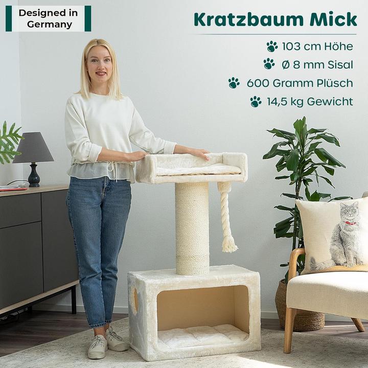 Produktbild Happypet Kratzbaum Katzen (Creme)