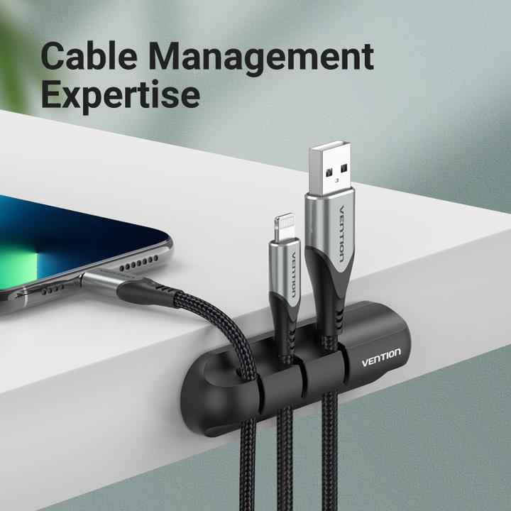 Immagine prodotto Vention Cable Manager KBTB0 per computer desktop con 3 porte, nero