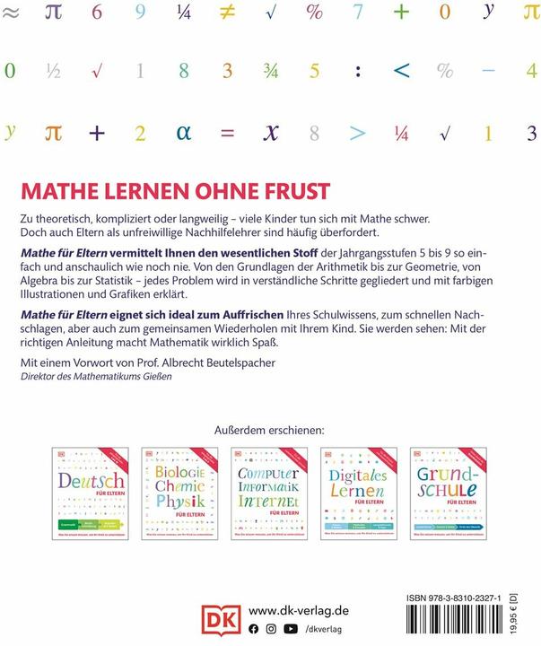 Valori nutrizionali e ingredienti Mathe für Eltern (Tedesco, Carol Vorderman, 2013)