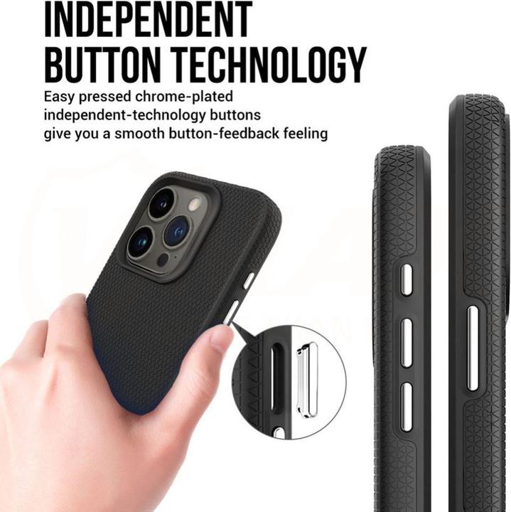 Actual product image Vmax Triangle Case for iPhone 15 Plus 6,7" black (Apple iPhone 15 Plus)