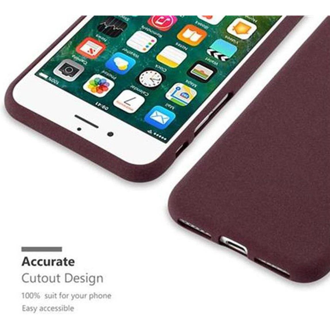 Thumbnail - Cadorabo TPU Frosted Cover (Apple iPhone 7, Apple iPhone SE (2nd Gen)), Smartphone Hülle, Violett
