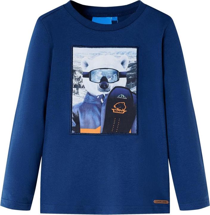 Produktbild vidaXL Kinder-Langarmshirt Rostbraun 92,Material: 100 (92)