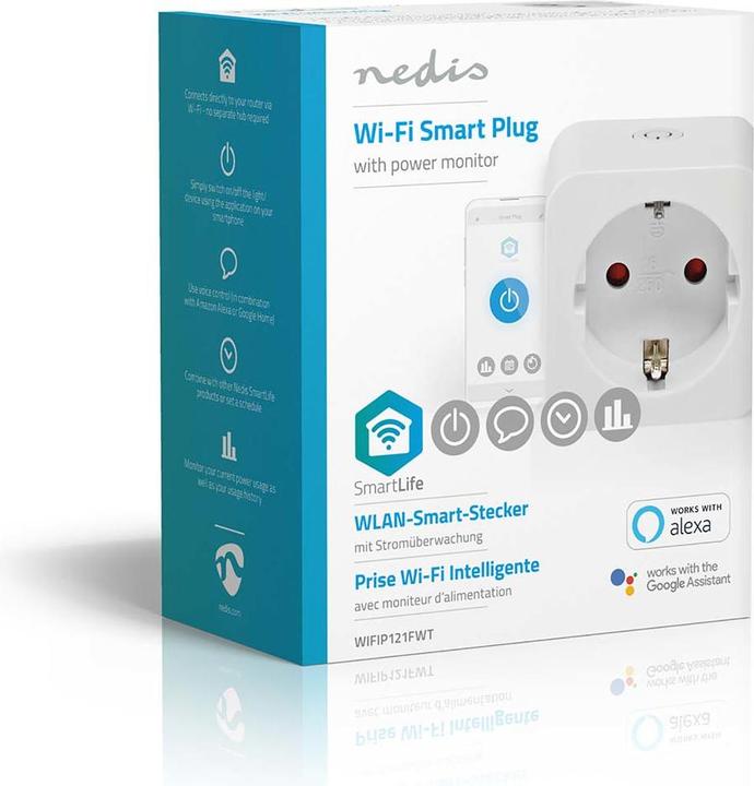Produktbild Nedis Smartlife Smart Stecker| WLAN| Leistungsmesser| 3680 W| Type F CEE 7/3| -10