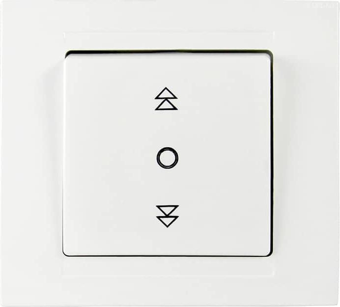 Gunsan Moderna blind switch Roller shutter switch 1x rocker switch flush-mounted White