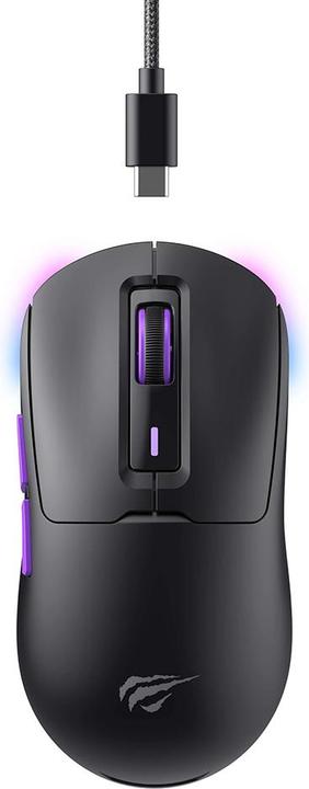 Havit Wireless Gaming Mouse MS969WB, RGB, 1000DPI - 16000DPI, Black (Wireless)