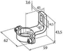 Actual product image Sick Stainless steel holder