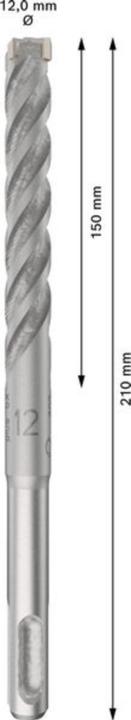 Actual product image DIY SDS-plus-5X drill bit 12x150x210 mm, 10 pcs. (12 millimetres)