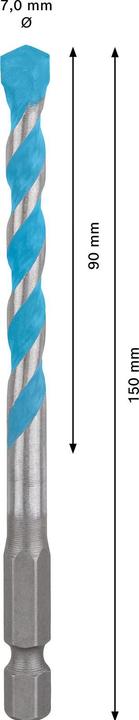 Produktbild Bosch Professional Zubehör EXPERT HEX-9 MultiConstruction Bohrer, 7 x 90 x 150 mm (7 mm)