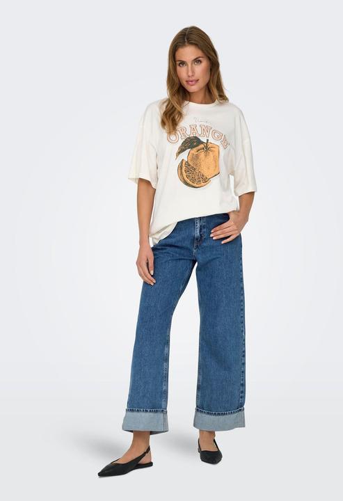 Actual product image Only Onlhope Hw Wide Fold Up Dnm Cro (W25/L30)