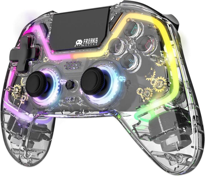 Actual product image Freaks and Geeks Trade Invaders - Polychroma 4 Wireless Controller - PS4/PS3/Android/IOS/PC (Android, iOS, PC, PS3, PS4)