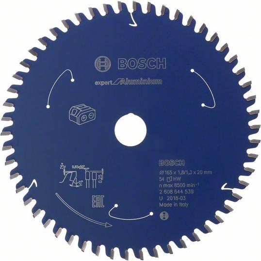 Thumbnail - Bosch Professional Zubehör, Sägeblatt, Akku-Kreissägeblatt Expert for Aluminium, 136 x 1,6/1 x 20, 48 Zähne