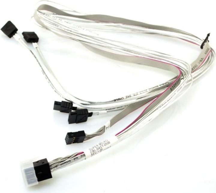 Supermicro HD SAS Kabel: SFF8643-4xSATA