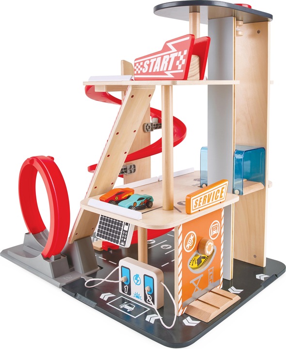 Produktbild Hape Stunt-Fahrbahn mit Ladestation