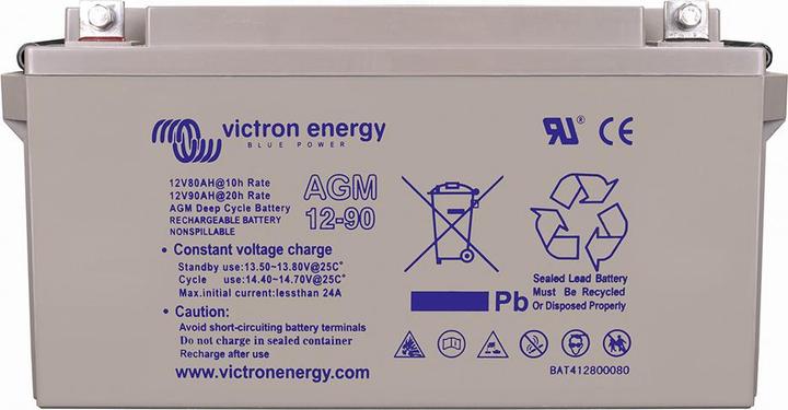 Produktbild Victron Energy AGM Deep Cycle Batterie (12 V, 90 Ah)